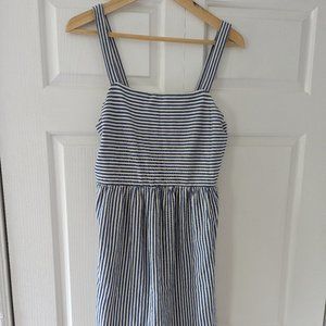 Ann Taylor LOFT dress, blue and white stripe, small